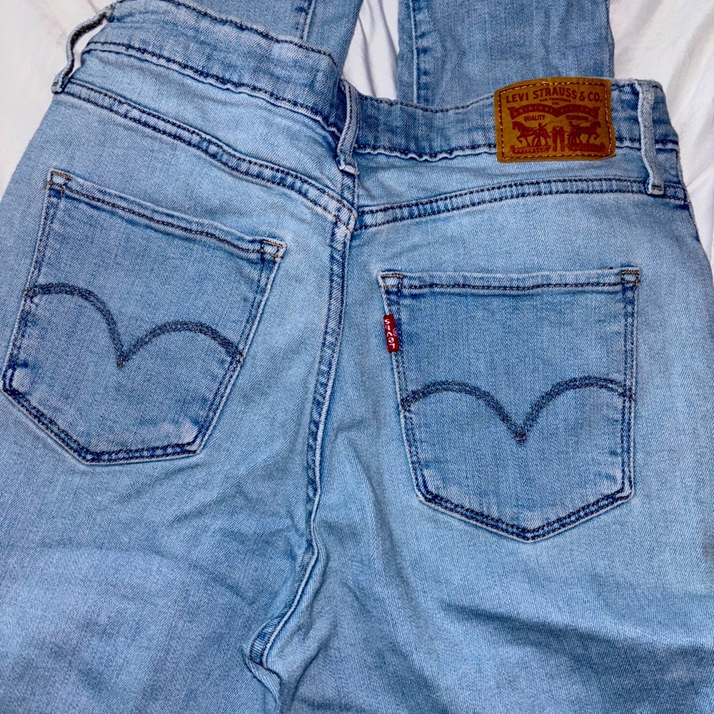 Levi's Sky Blue High Rise Skinny Jeans